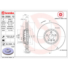 Load image into Gallery viewer, Front Brake Disc x2 348mm Fits BMW 5 7 Series X3 X4 Brembo 09D09513
