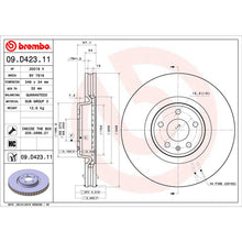 Load image into Gallery viewer, S4 Front Brake Discs x2 Fits Audi A5 S5 A6 SQ5 VW Touareg Brembo 09D42311