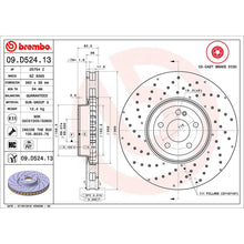 Load image into Gallery viewer, Front Brake Disc x2 360mm Fits Mercedes C E Class EPC GLC Brembo 09D52413