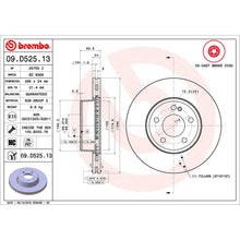 Load image into Gallery viewer, Front Brake Disc x2 295mm Fits Mercedes C Class Brembo 09D52513