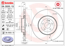 Load image into Gallery viewer, CLS Rear Brake Discs x2 360mm Fits Mercedes AMG E Class GLC Brembo 09D53213