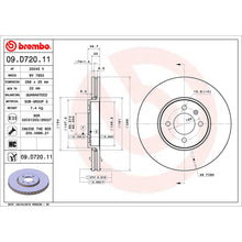 Load image into Gallery viewer, Front Brake Disc x2 288mm Fits VW Up! Brembo 09D72011