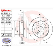 Load image into Gallery viewer, Rear Brake Disc x2 330mm Fits Jeep Cherokee Brembo 09N23521