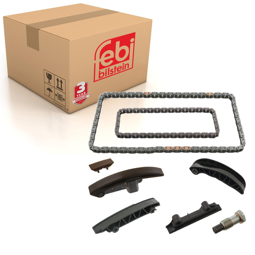 Camshaft Timing Chain Kit Inc Sliding Rails & Chain Tensioner Fits P Febi 101089