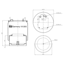 Load image into Gallery viewer, Air Spring Inc Steel Piston Fits DAF CF XF 105 IICF OE 1697683 Febi 101283