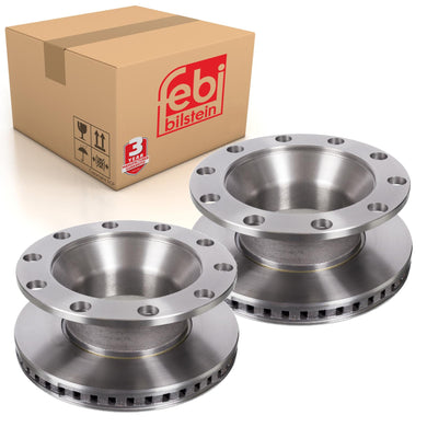 Pair of Brake Disc Fits Volvo FL G2 G3 Renault OE 20763234 Febi 101736