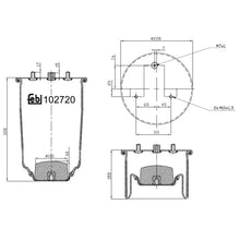 Load image into Gallery viewer, Rear Air Spring No Piston Fits IVECO LCV Daily DailyBus Febi 102720