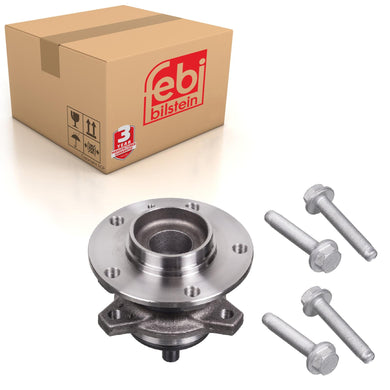 Rear Wheel Bearing Kit Inc Wheel Hub Abs Sensor Ring & Additional Pa Febi 102837