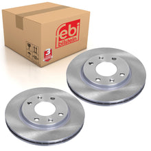 Load image into Gallery viewer, Pair of Front Brake Disc Fits Peugeot 106 205 206 206+ 207 306 309 Ci Febi 10316