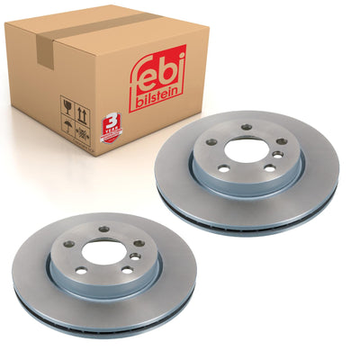 Pair of Front Brake Disc Fits Mini OE 34116866295 Febi 104102
