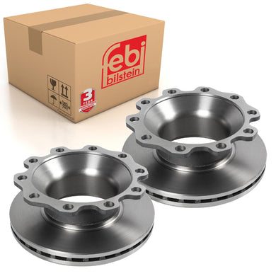 Pair of Brake Disc Fits Gigant OE 9267086 Febi 104290