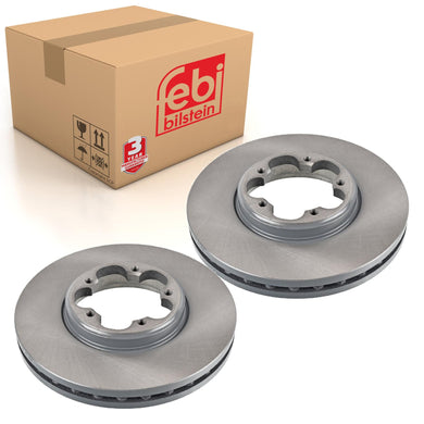 Pair of Front Brake Disc Fits Ford OE 1842994 Febi 104495