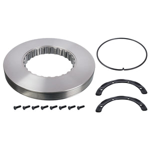 Pair of Brake Disc Inc Additional Parts Fits Volvo OE 85103806 Febi 104673