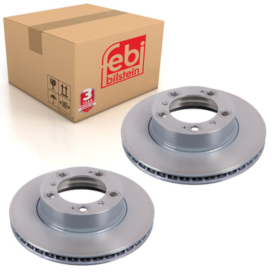 Pair of Front Brake Disc Fits Porsche Boxster OE 98635140105 Febi 104856