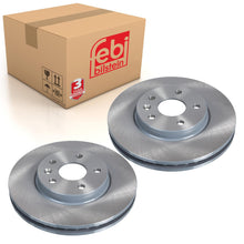 Load image into Gallery viewer, Pair of Front Brake Disc Fits Vauxhall OE 13515906 Febi 104857