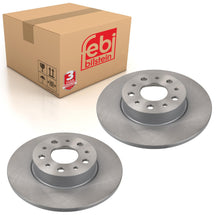 Load image into Gallery viewer, Pair of Rear Brake Disc Fits Fiat 500L Tipo OE 51808471 Febi 105716