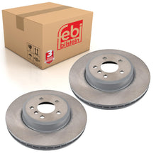 Load image into Gallery viewer, Pair of Front Brake Disc Fits BMW 5 Series OE 34116775277 Febi 105723