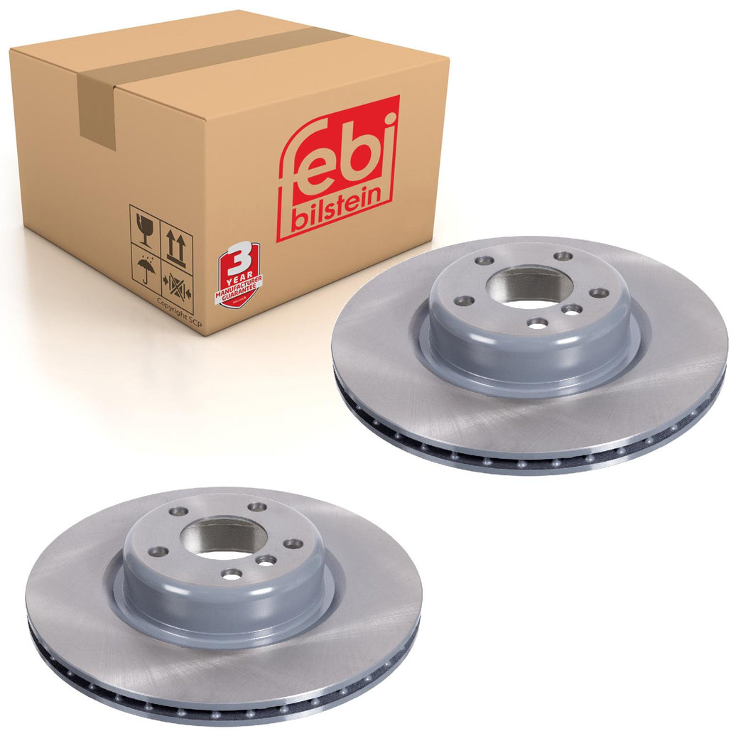 Pair of Rear Brake Disc Fits BMW 1 Series 3 Series OE 34206797605 Febi 105728