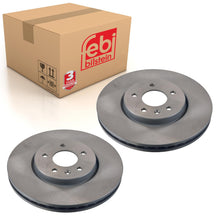 Load image into Gallery viewer, Pair of Front Brake Disc Fits Vauxhall OE 13517853 Febi 105851