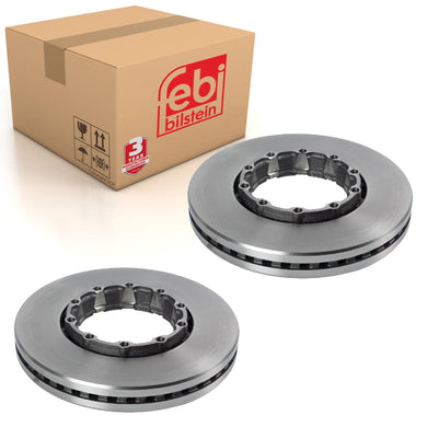 Pair of Brake Disc Fits Sauer OE 4079001004 Febi 105975