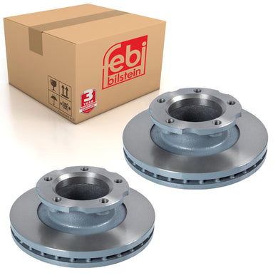 Pair of Front Brake Disc Fits Isuzu Truck OE 8982488940 Febi 106078