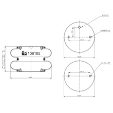 Load image into Gallery viewer, Air Spring Fits Bergishe Achsen OE 220021900 Febi 106105