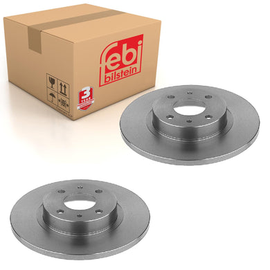 Pair of Front Brake Disc Fits Lancia Dedra Delta Y Ypsilon FIAT Brava Febi 10618