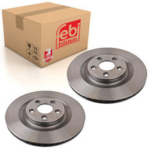 Load image into Gallery viewer, Pair of Rear Brake Disc Fits Jaguar OE C2D27617 Febi 106299