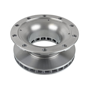Pair of Brake Disc No Abs Sensor Ring Fits Bergische Achsen Febi 106340
