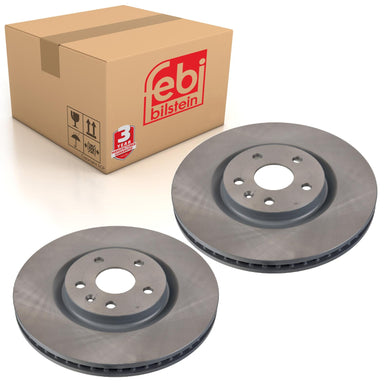 Pair of Front Brake Disc Fits Vauxhall OE 13598064 Febi 106348