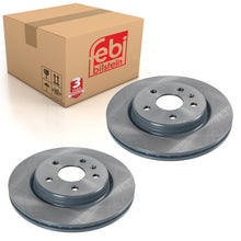 Load image into Gallery viewer, Pair of Rear Brake Disc Fits Vauxhall OE 13595818 Febi 106349