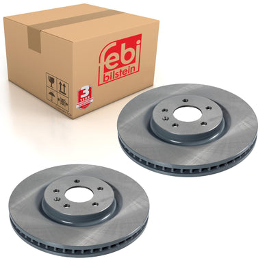 Pair of Front Brake Disc Fits Vauxhall OE 13521006 Febi 106350