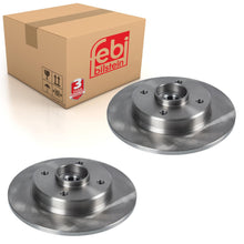 Load image into Gallery viewer, Pair of Rear Brake Disc Inc Wheel Bearing Fits CITROEN Febi 106351