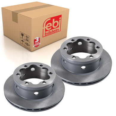 Pair of Rear Brake Disc Fits Dodge Sprinter Chrysler Mercedes Benz Mo Febi 10639