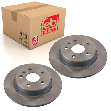 Pair of Rear Brake Disc Fits Vauxhall OE 13514612 Febi 106490