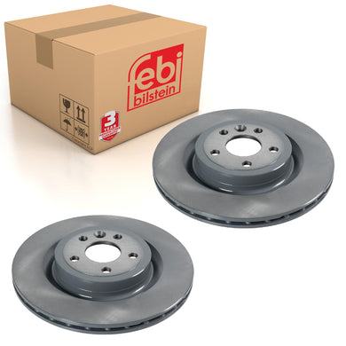 Pair of Rear Brake Disc Fits Land Rover OE LR090699 Febi 106493