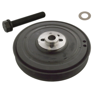 Decoupled Crankshaft Pulley Set Inc Bolt & Disc Fits Volkswagen Audi Febi 106526