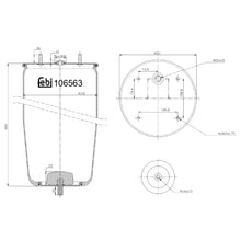 Load image into Gallery viewer, Air Spring No Piston Fits Sauer Achsen OE 3228004900S1 Febi 106563