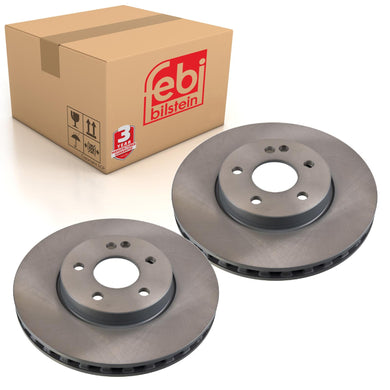 Pair of Front Brake Disc Fits Mercedes Vito OE 4474210312 Febi 106605