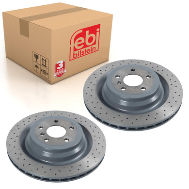 Pair of Rear Brake Disc Fits Mercedes GL ML Class OE 1664230312 Febi 106606