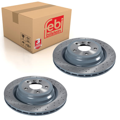 Pair of Rear Brake Disc Fits Mercedes-Benz OE 1664230412 Febi 106607