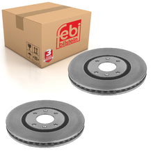 Load image into Gallery viewer, Pair of Front Brake Disc Fits Peugeot 406 Citroen Xantia II Febi 10679