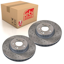 Load image into Gallery viewer, Pair of Front Brake Disc Fits Mercedes OE 000 421 21 12 Febi 107223