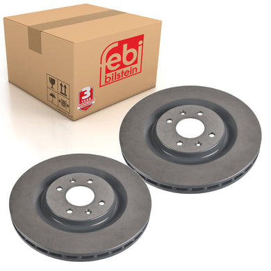 Pair of Brake Disc Fits Citroen DS3 OE 4249L6 Febi 107225