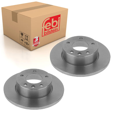 Pair of Front Brake Disc Fits Vauxhall Carlton Omega A OE 569040 Febi 10744