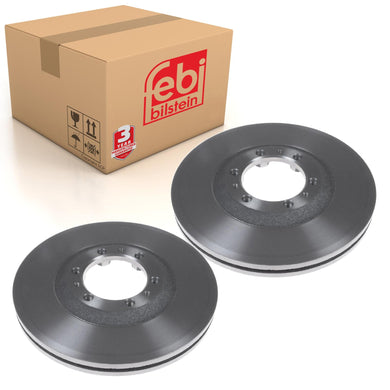 Pair of Front Brake Disc Fits Vauxhall Frontera Monterey A B Isuzu Febi 10746