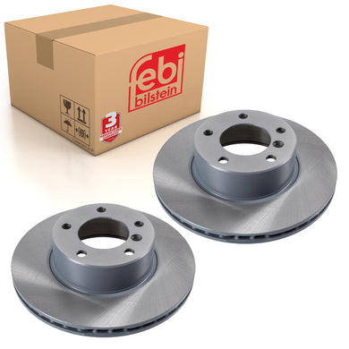 Pair of Front Brake Disc Fits BMW 5 Series E39 OE 34116767061 Febi 10753