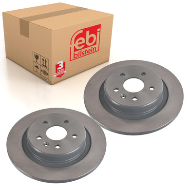 Pair of Brake Disc Fits Vauxhall Astra Caravan OE 13515914 Febi 107720