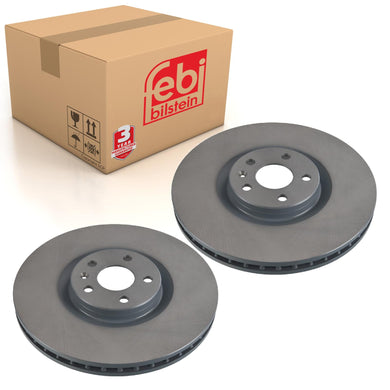 Pair of Brake Disc Fits Volvo S 90 AWD V 90 Cross Country AWD XC90 A Febi 107725