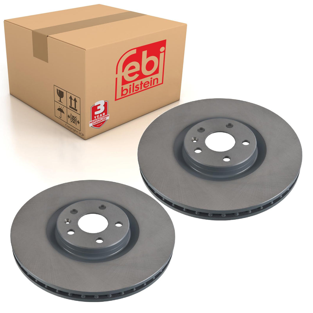 Pair of Brake Disc Fits Volvo S 90 AWD V 90 Cross Country AWD XC90 A Febi 107725